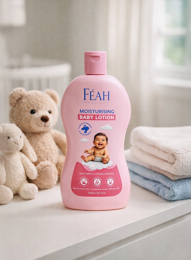 فياح Feah Baby Lotion 200ml – Gentle Moisturizing & Nourishing Formula for Soft and Healthy Baby Skin - Image 3
